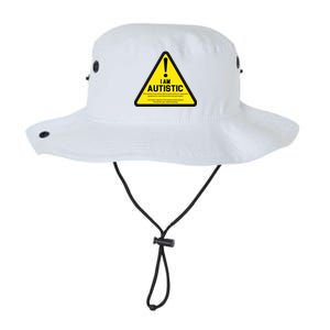 I Am Autistic Autism Warning Sign Legacy Cool Fit Booney Bucket Hat