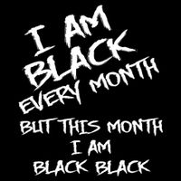 I Am Black Every Month But This Month I Am Black Black Womens Tank Top