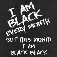I Am Black Every Month But This Month I Am Black Black Golf Towel