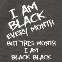I Am Black Every Month But This Month I Am Black Black Vector Backpack