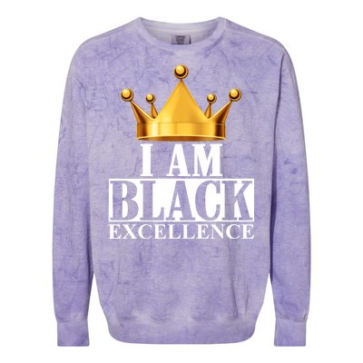 I Am Black Excellence Colorblast Crewneck Sweatshirt