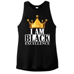 I Am Black Excellence Ladies PosiCharge Tri-Blend Wicking Tank