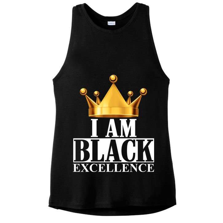 I Am Black Excellence Ladies PosiCharge Tri-Blend Wicking Tank