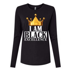 I Am Black Excellence Womens Cotton Relaxed Long Sleeve T-Shirt