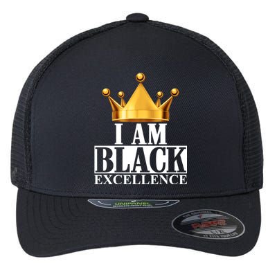 I Am Black Excellence Flexfit Unipanel Trucker Cap