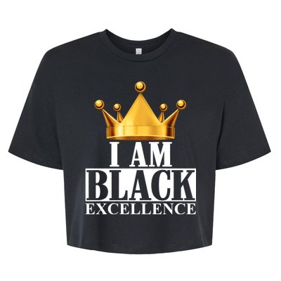 I Am Black Excellence Bella+Canvas Jersey Crop Tee