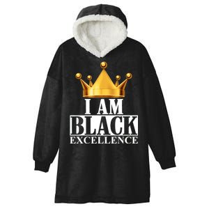 I Am Black Excellence Hooded Wearable Blanket