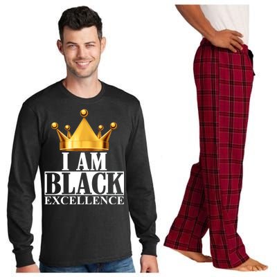 I Am Black Excellence Long Sleeve Pajama Set