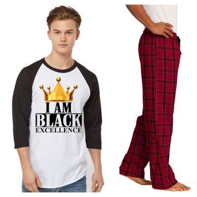 I Am Black Excellence Raglan Sleeve Pajama Set