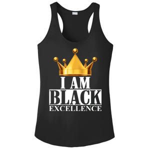 I Am Black Excellence Ladies PosiCharge Competitor Racerback Tank