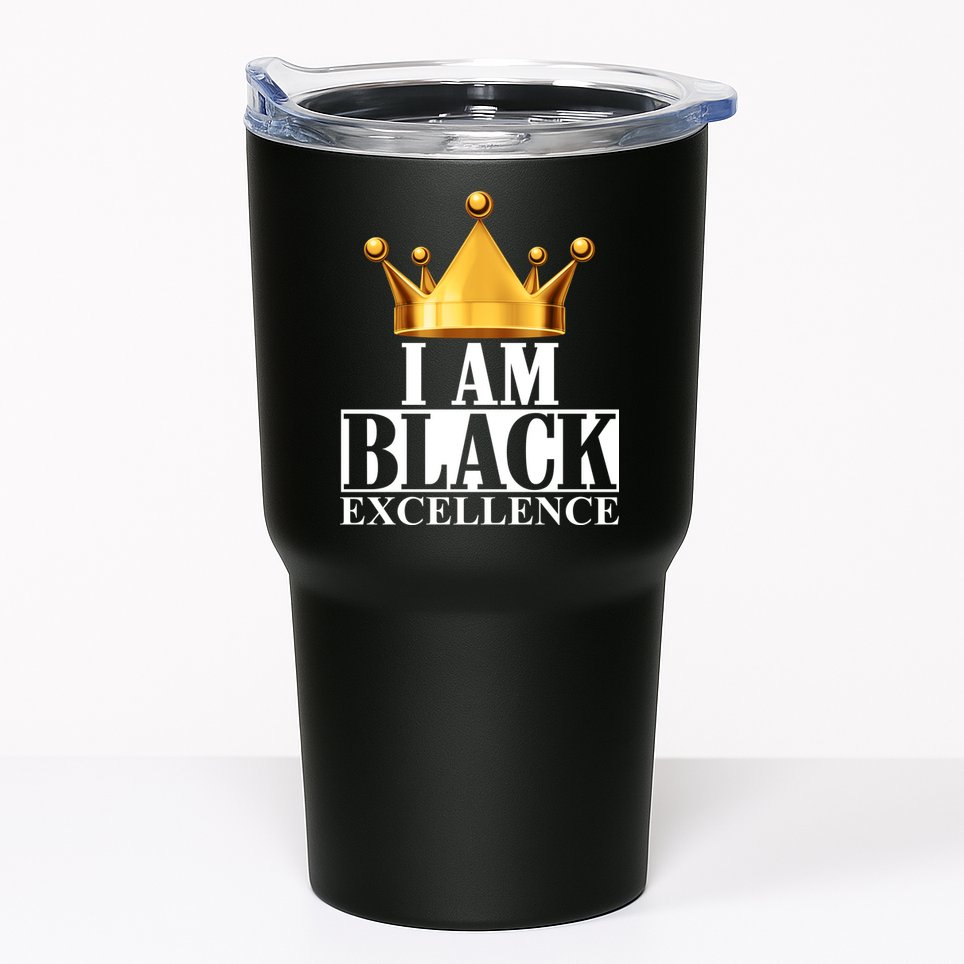 I Am Black Excellence Tumbler