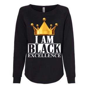 I Am Black Excellence Womens California Wash Sweatshirt