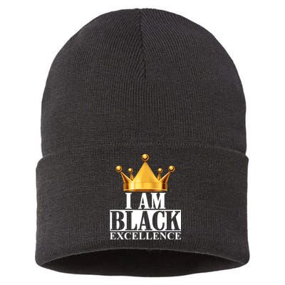 I Am Black Excellence Sustainable Knit Beanie