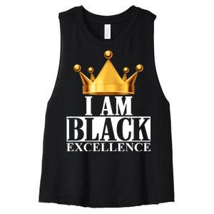 I Am Black Excellence Women's Racerback Cropped Tank