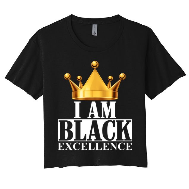 I Am Black Excellence Crop Top