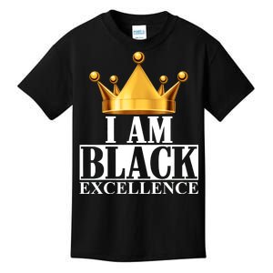 I Am Black Excellence Kids T-Shirt