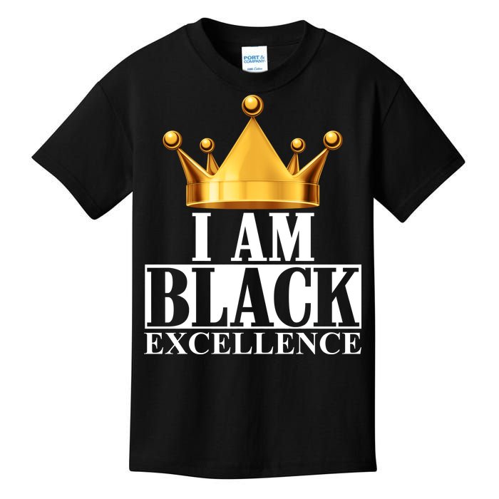 I Am Black Excellence Kids T-Shirt