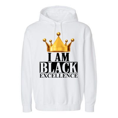 I Am Black Excellence Garment-Dyed Fleece Hoodie