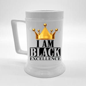 I Am Black Excellence Beer Stein