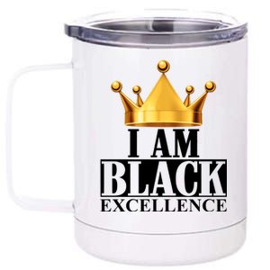 I Am Black Excellence 12 oz Stainless Steel Tumbler Cup