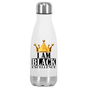 I Am Black Excellence Stainless Steel Insulated Water Bottle