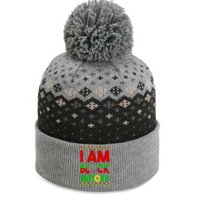 I Am Black History The Baniff Cuffed Pom Beanie