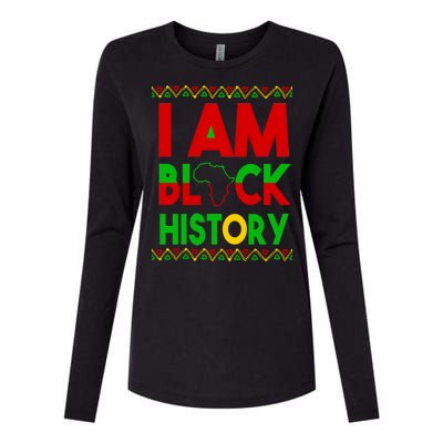 I Am Black History Womens Cotton Relaxed Long Sleeve T-Shirt