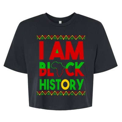 I Am Black History Bella+Canvas Jersey Crop Tee