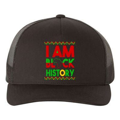 I Am Black History Yupoong Adult 5-Panel Trucker Hat