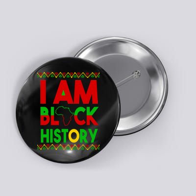 I Am Black History Button