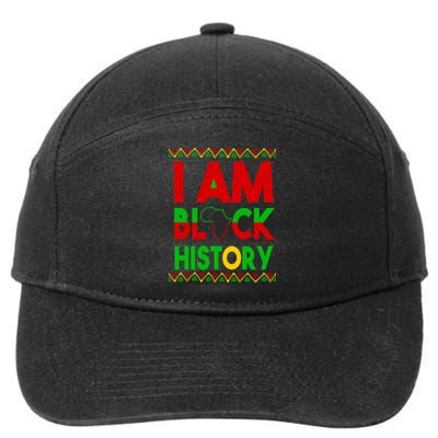 I Am Black History 7-Panel Snapback Hat