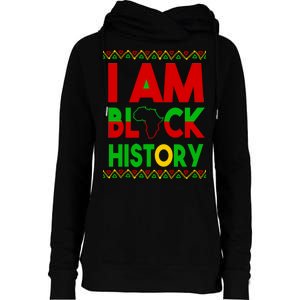 I Am Black History Womens Funnel Neck Pullover Hood