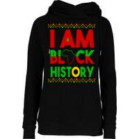 I Am Black History Womens Funnel Neck Pullover Hood