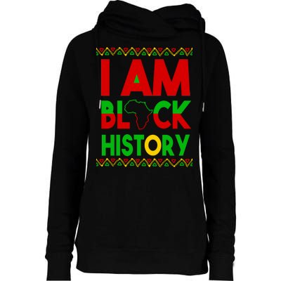 I Am Black History Womens Funnel Neck Pullover Hood