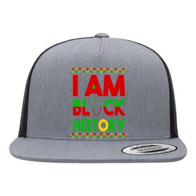 I Am Black History Flat Bill Trucker Hat