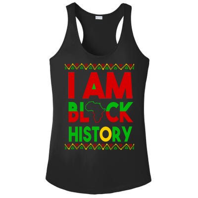 I Am Black History Ladies PosiCharge Competitor Racerback Tank