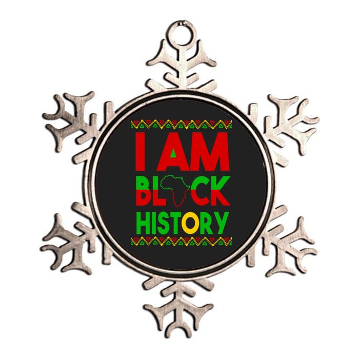 I Am Black History Metallic Star Ornament