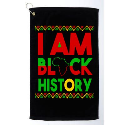 I Am Black History Golf Towel