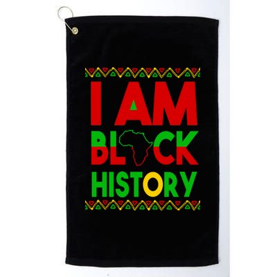 I Am Black History Platinum Collection Golf Towel