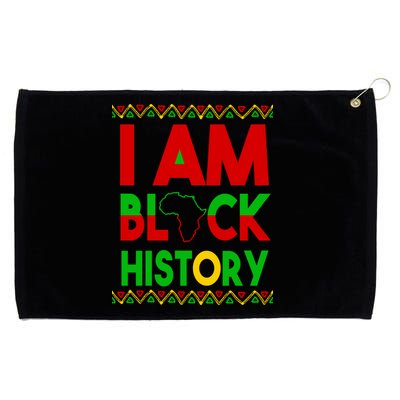 I Am Black History Grommeted Golf Towel