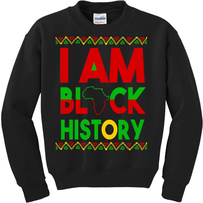 I Am Black History Kids Sweatshirt