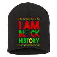 I Am Black History Short Acrylic Beanie