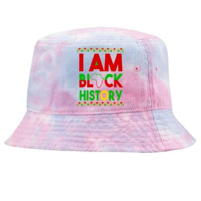 I Am Black History Tie-Dyed Bucket Hat