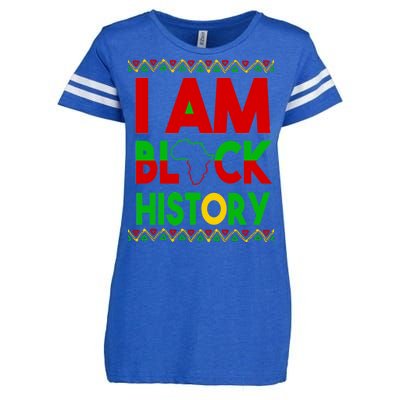 I Am Black History Enza Ladies Jersey Football T-Shirt