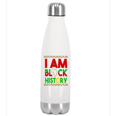 I Am Black History Stainless Steel Insulated Water Bottle