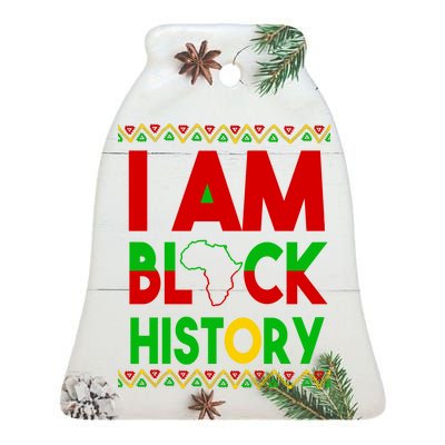 I Am Black History Ceramic Bell Ornament