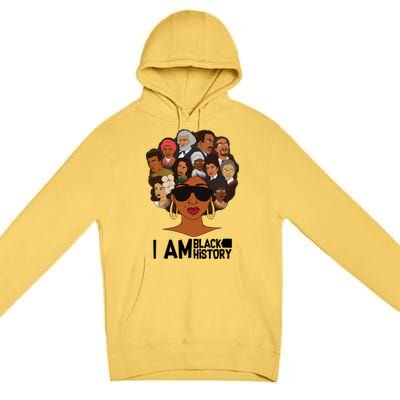 I Am Black History Love My Roots Premium Pullover Hoodie