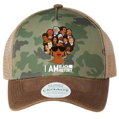 I Am Black History Love My Roots Legacy Tie Dye Trucker Hat