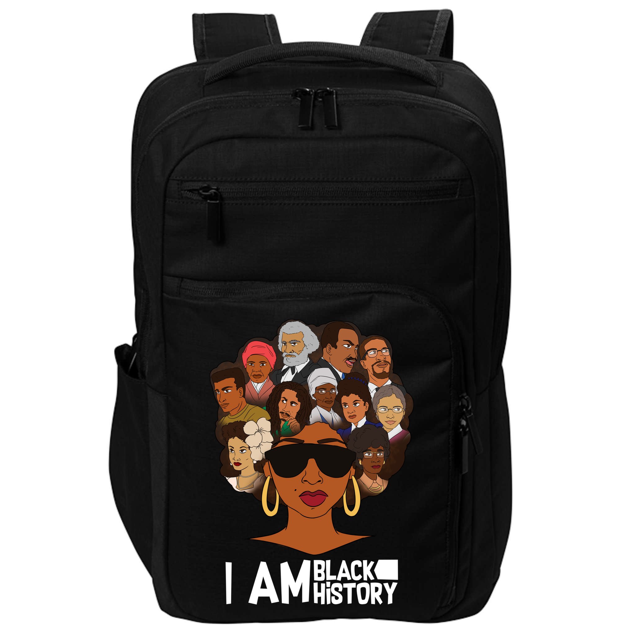 I Am Black History Love My Roots Impact Tech Backpack