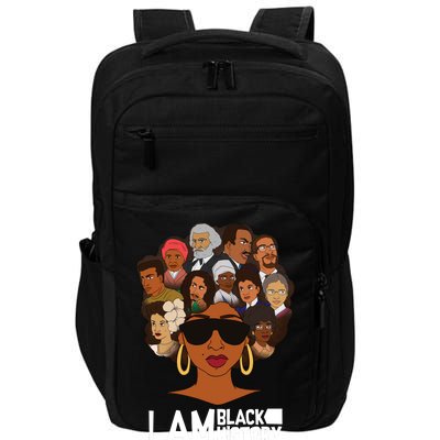 I Am Black History Love My Roots Impact Tech Backpack